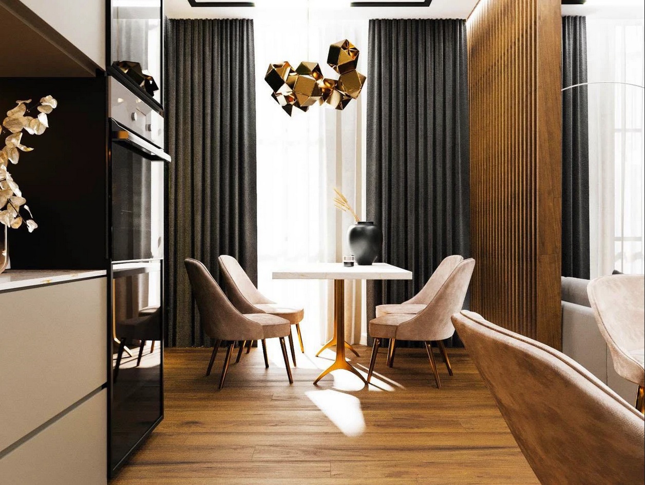 Lypky apartments, premium interior, photorealistic 3D visualisation