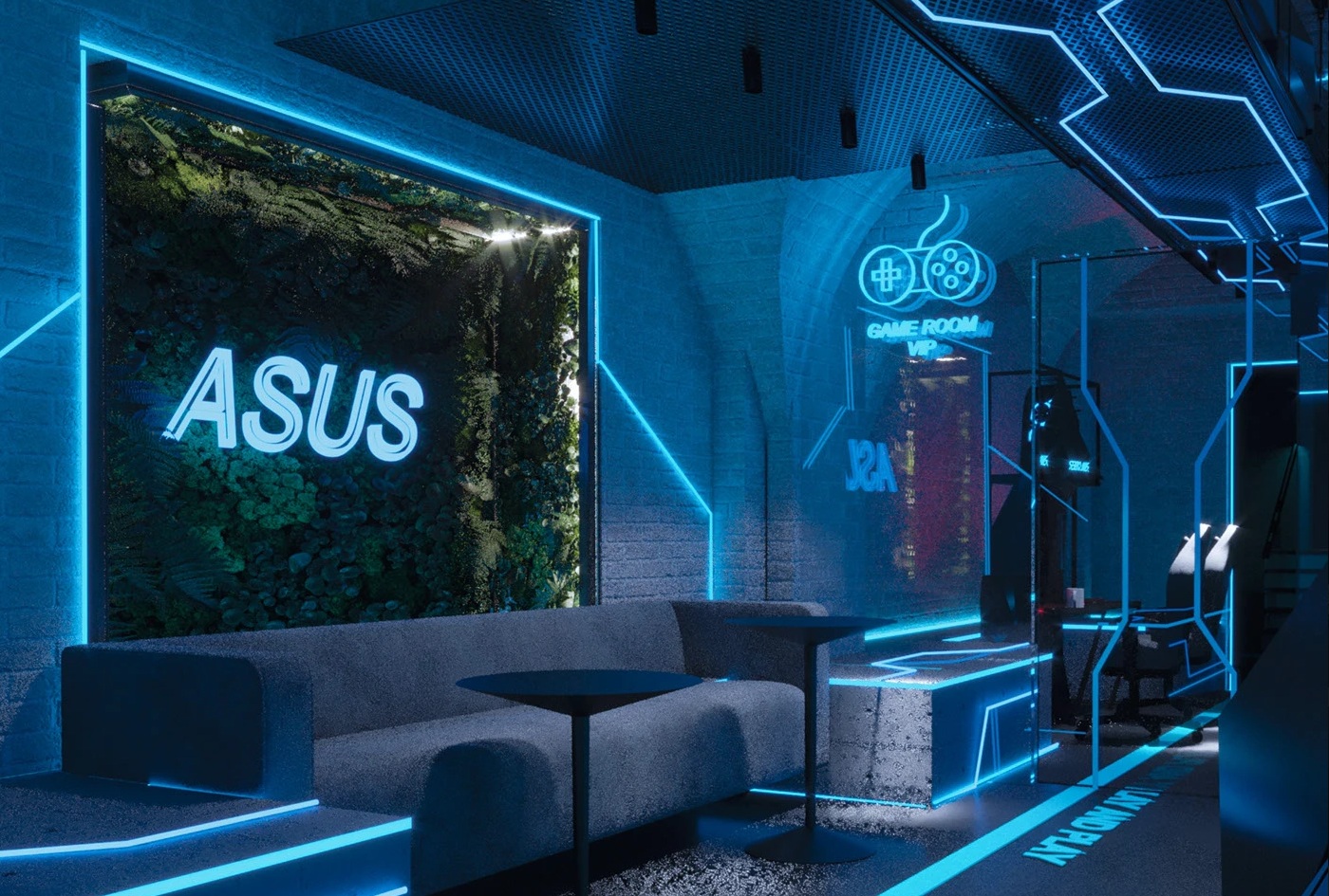 CheckPoint Cyber Club interior render 4