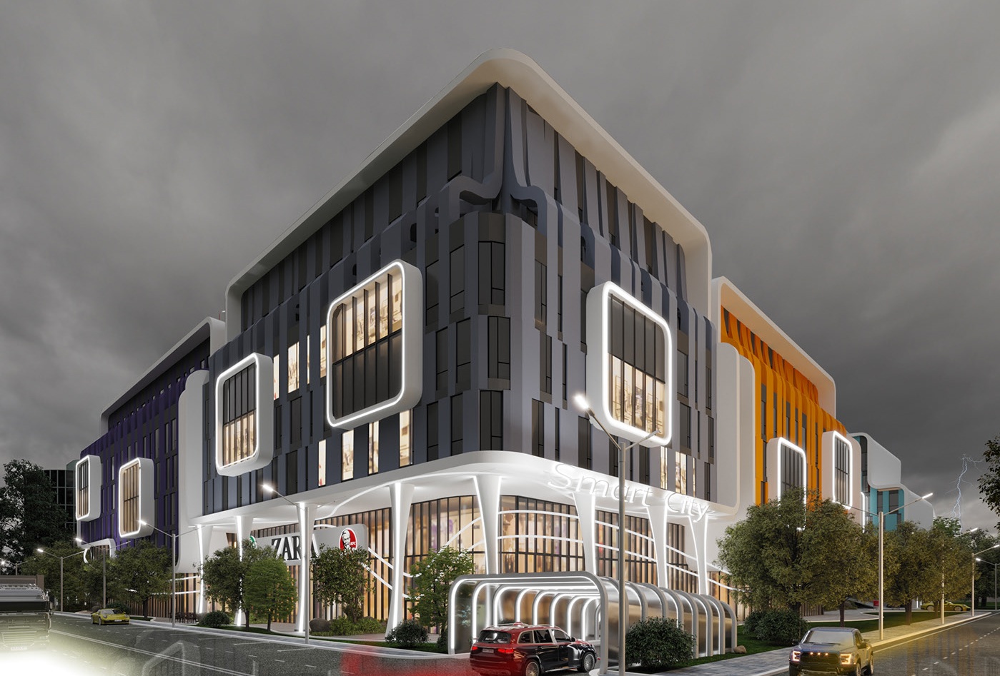 Bucharest Smart City exterior render 2