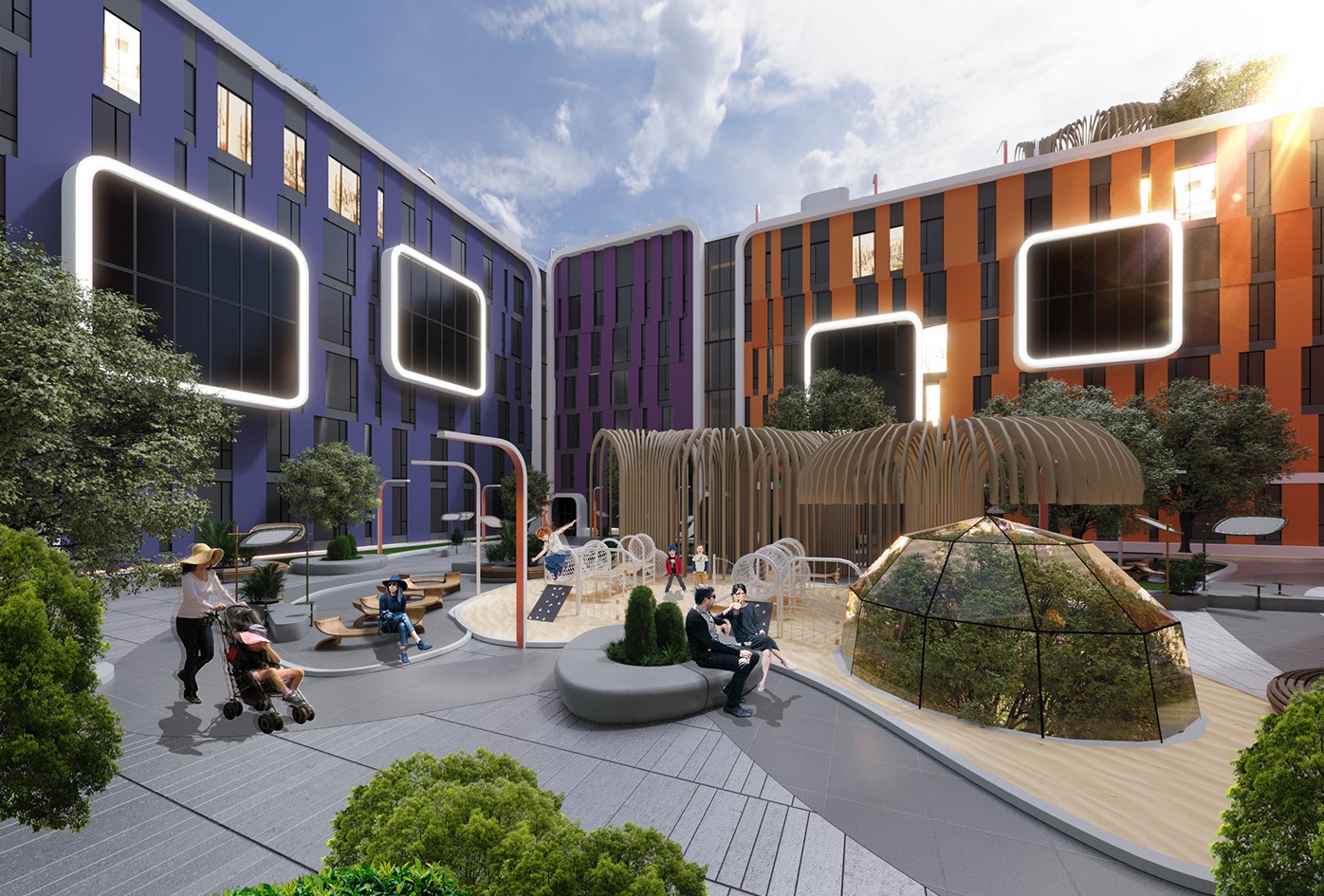 Bucharest Smart City exterior render 4